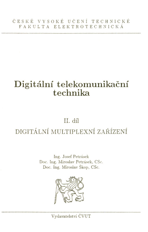Digitální telekomunikační technika. Díl II, Digitální multiplexní zařízení