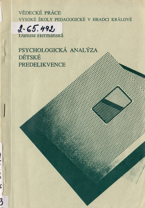 Psychologická analýza dětské predelikvence