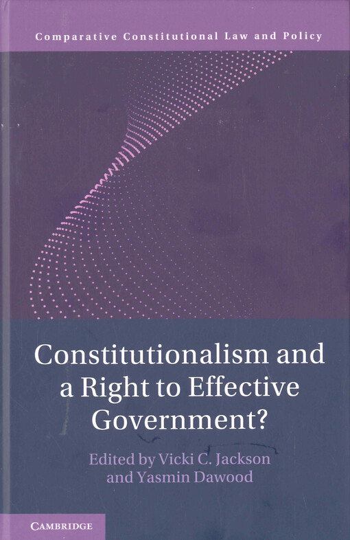 Constitutionalism and a right to effective government?