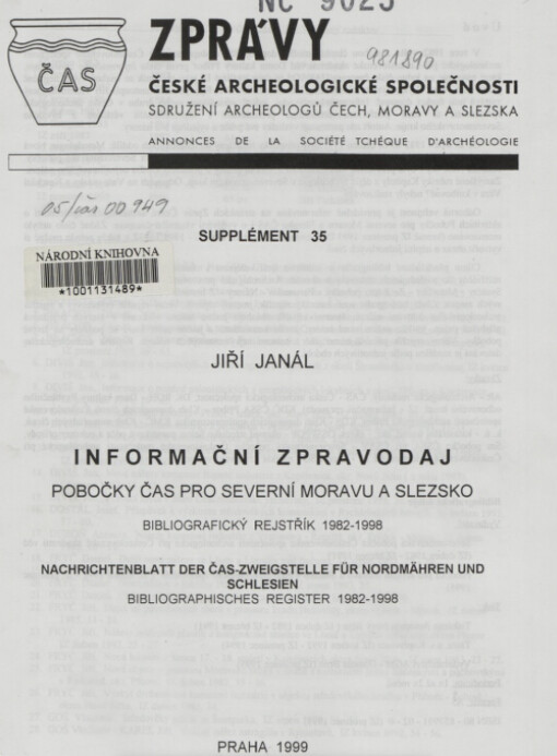 Zprávy české archeologické společnosti