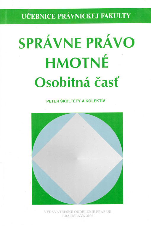 Správne právo hmotné : osobitná časť