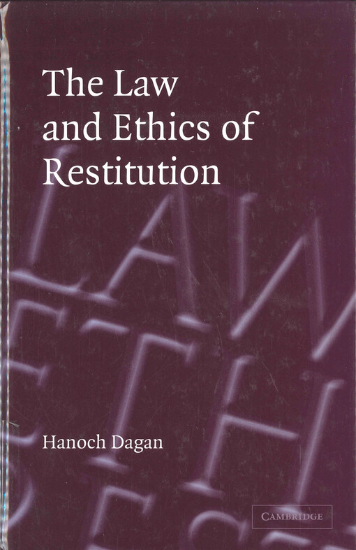 The law and ethics of restitution