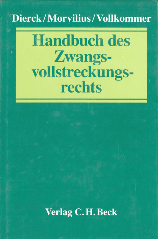 Handbuch des Zwangsvollstreckungsrechts