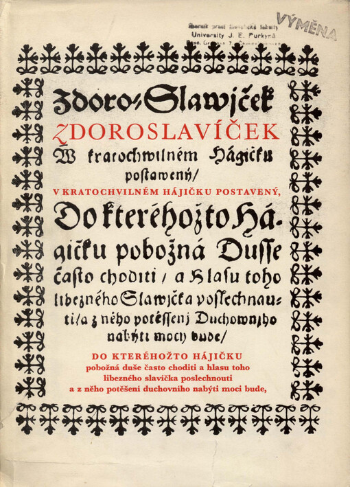 Zdoroslavíček Felixe Kadlinského