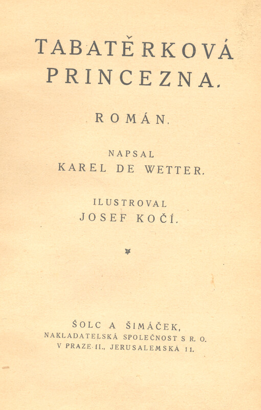 Tabatěrková princezna : román