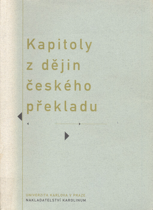 Kapitoly z dějin českého překladu