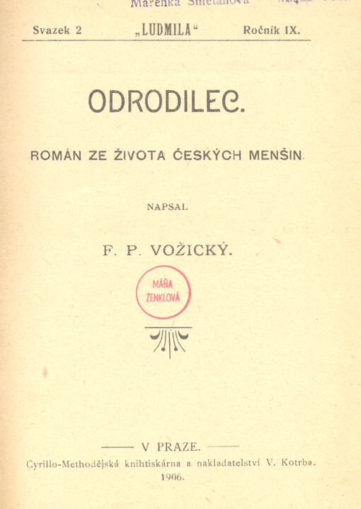 Odrodilec : román ze života českých menšin