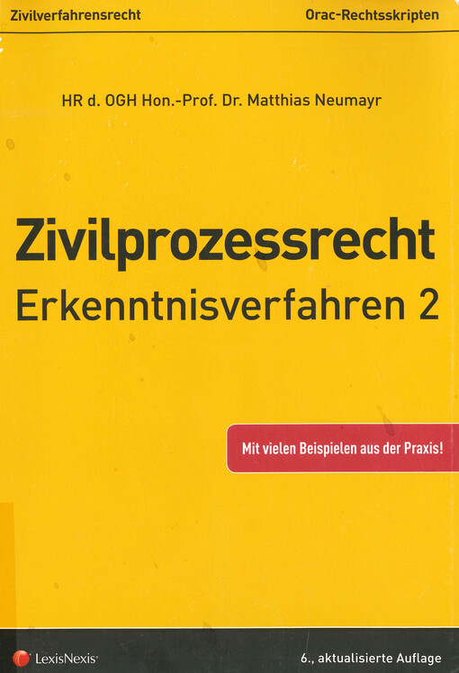 Zivilprozessrecht - Erkenntnisverfahren. 2, Der Verfahren erster Instanz
