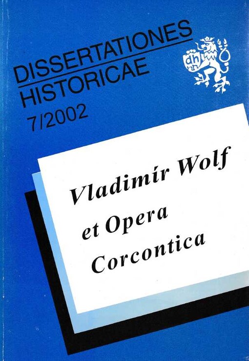 Vladimír Wolf et Opera Corcontica
