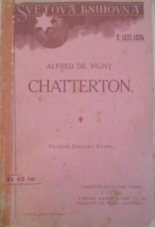 Chatterton :drama o třech dějstvích