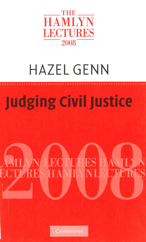 Judging civil justice