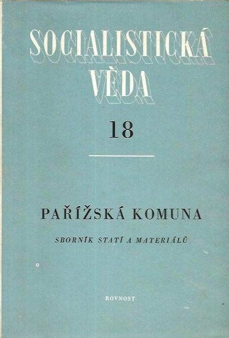 Pařížská komuna :sborník statí a materiálů
