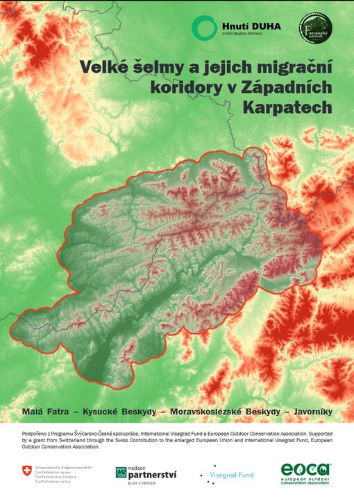 Velké šelmy a jejich migrační koridory v Západních Karpatech :Malá Fatra - Kysucké Beskydy - Moravskoslezské Beskydy - Javorníky
