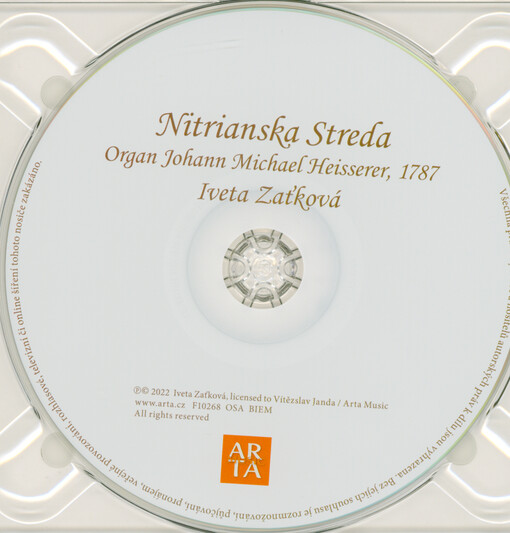 Nitrianska Streda : organ Johann Michael Heisserer, 1787