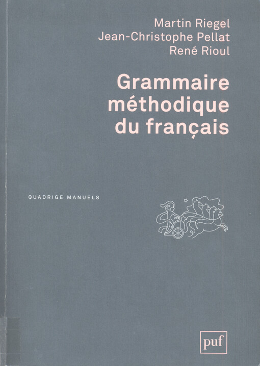 Grammaire méthodique du français