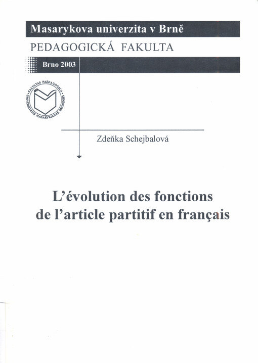 L'évolution des fonctions de l'article partitif en français