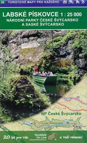 Labské pískovceNP České Švýcarsko = Elbsandsteingebirge : NP Sächsische Schweiz : cykloturistická a turistická mapa 1:25 000