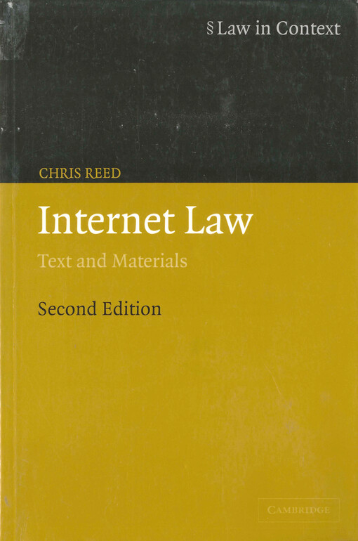 Internet law : text and materials