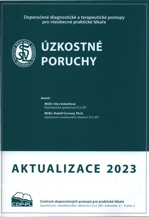 Úzkostné poruchy : doporučený diagnostický a terapeutický postup pro všeobecné praktické lékaře 2023