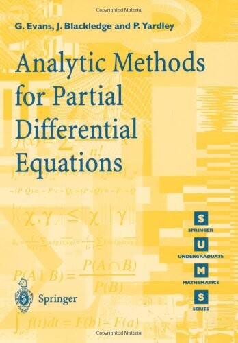 Analytic methods for partial differential equations