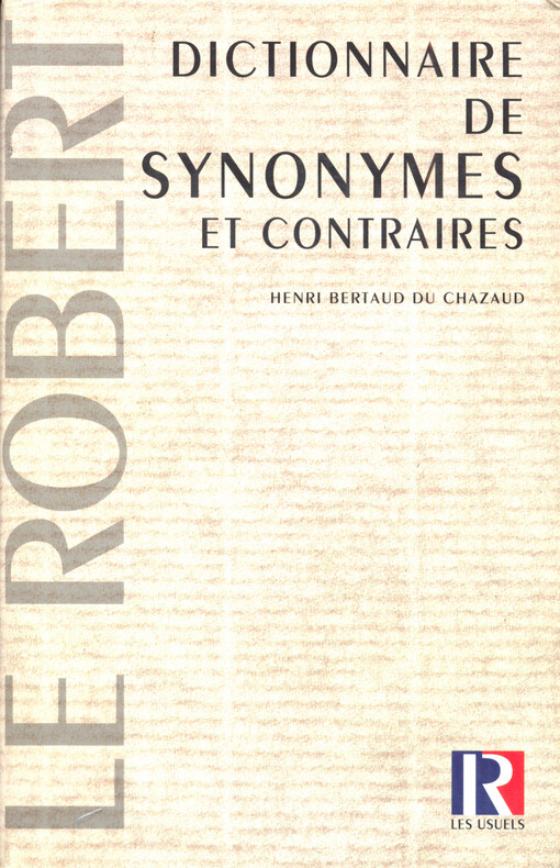 Dictionnaire de synonymes et contraires