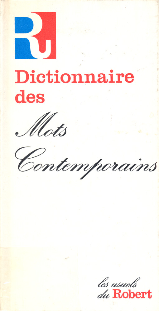 Dictionnaire des mots contemporains