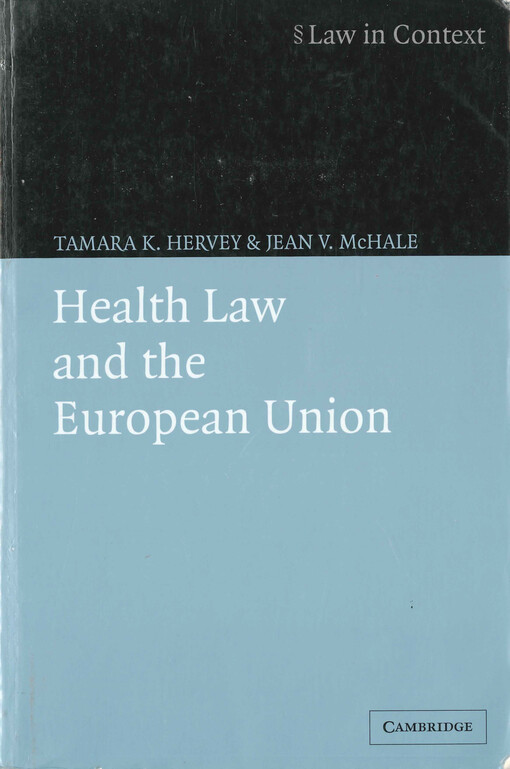 Health law and the European Union