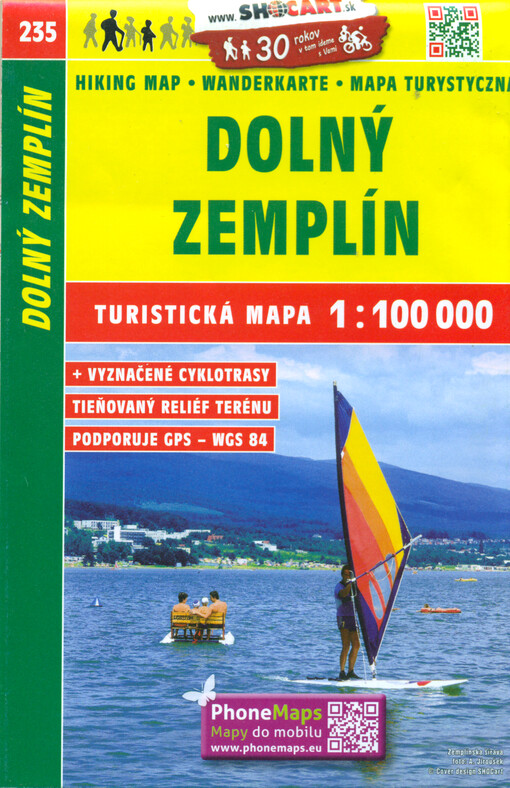 Dolný Zemplín : turistická mapa 1:100 000 + vyznačené cyklotrasy