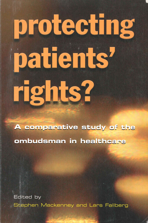 Protecting patients' rights? : a comparative study of the ombudsman in healthcare