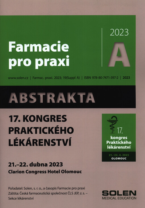 Praktické lékárenství - ... kongres praktického lékárenství : ... Olomouc ...
