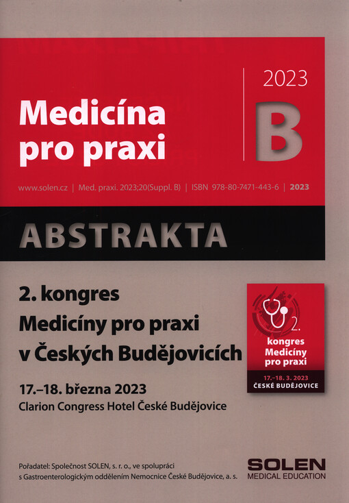 ... kongres Medicíny pro praxi v Českých Budějovicích : abstrakta ...
