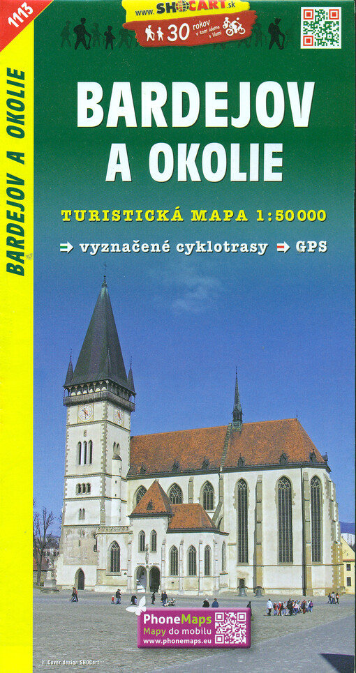 Bardejov a okolie : turistická mapa 1:50 000 : vyznačené cyklotrasy
