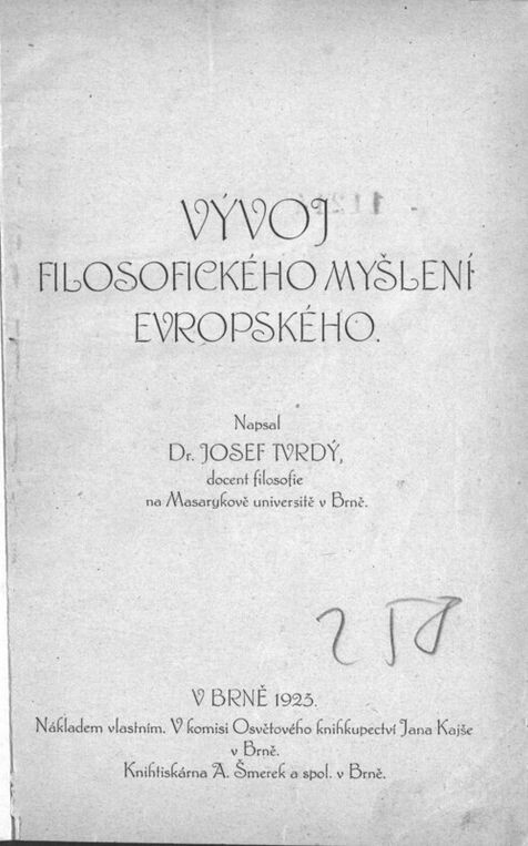 Vývoj filosofického myšlení evropského