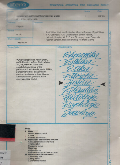 Německo mezi světovými válkami. [Díl] 2, Léta 1933-1939