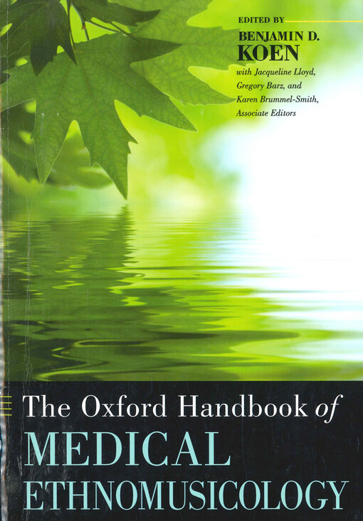 The Oxford handbook of medical ethnomusicology