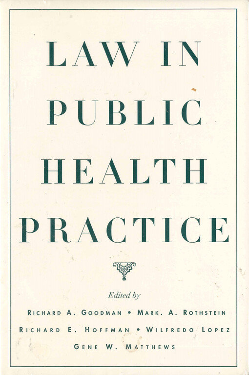 Law in public health practice