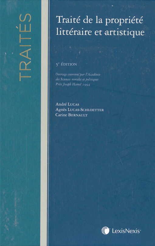 Traité de la propriété littéraire et artistique