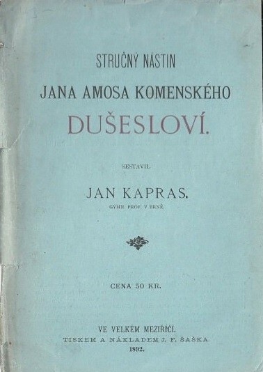 Stručný nástin Jana Amosa Komenského Dušesloví