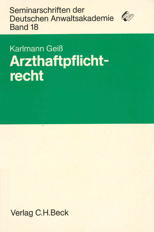 Arzthaftpflichtrecht