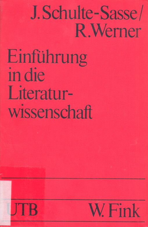 Einführung in die Literaturwissenschaft