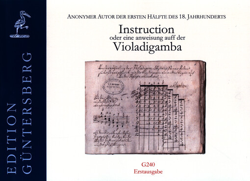 Instruction oder eine anweisung auff der Violadigamba
