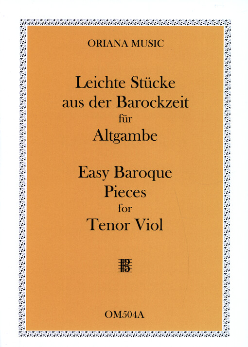 Leichte Stücke aus der Barockzeit für Altgambe (Altschlüssel)