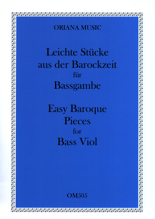 Leichte Stücke aus der Barockzeit für Bassgambe