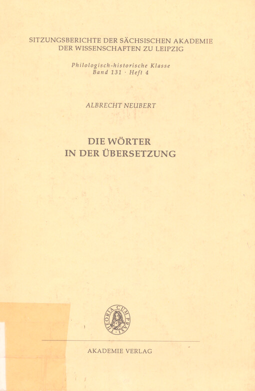 Die Wörter in der Übersetzung