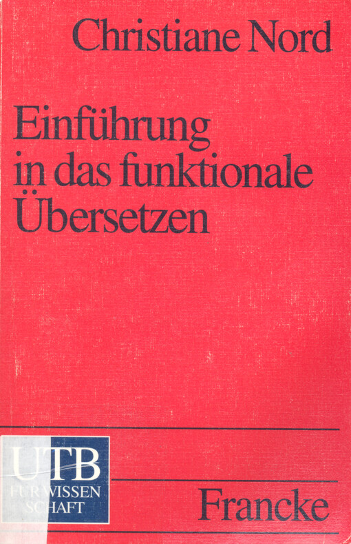 Einführung in das funktionale Übersetzen : am Beispiel von Titeln und Überschriften