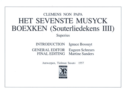 Het Sevenste Musyck Boexken