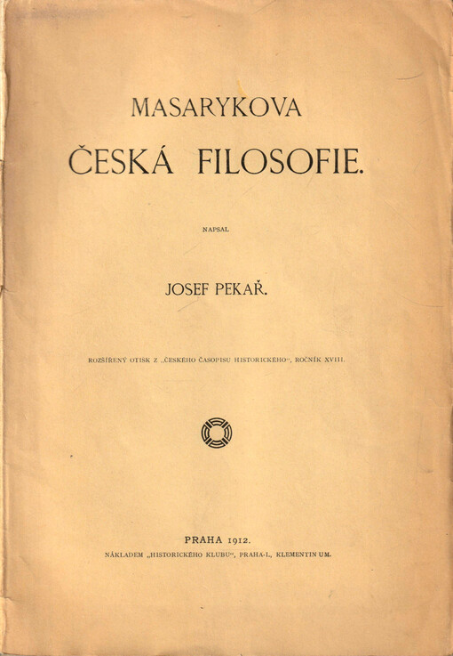 Masarykova česká filosofie
