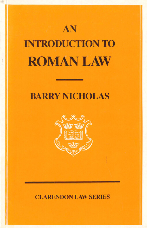 An introduction to Roman law