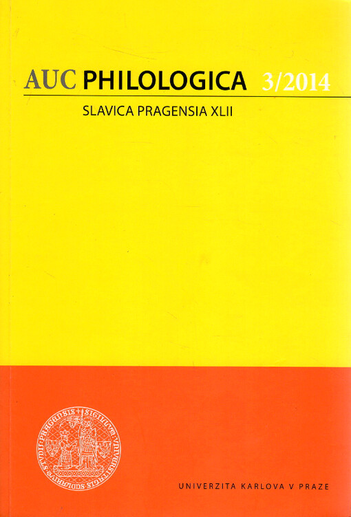 Acta Universitatis Carolinae. Philologica. Slavica Pragensia