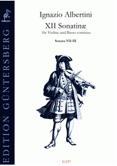 XII Sonatinæ : 12 Sonaten für Violine und Basso continuo. Sonata VII-IX  (odkaz v elektronickém katalogu)